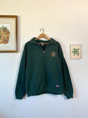 Rare 90’s Roots Athletics x Trans Canada Trail Pullover Quarter Zip S/M